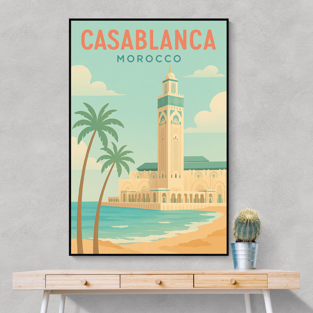 Casablanca Travel Poster Casablanca Travel Poster