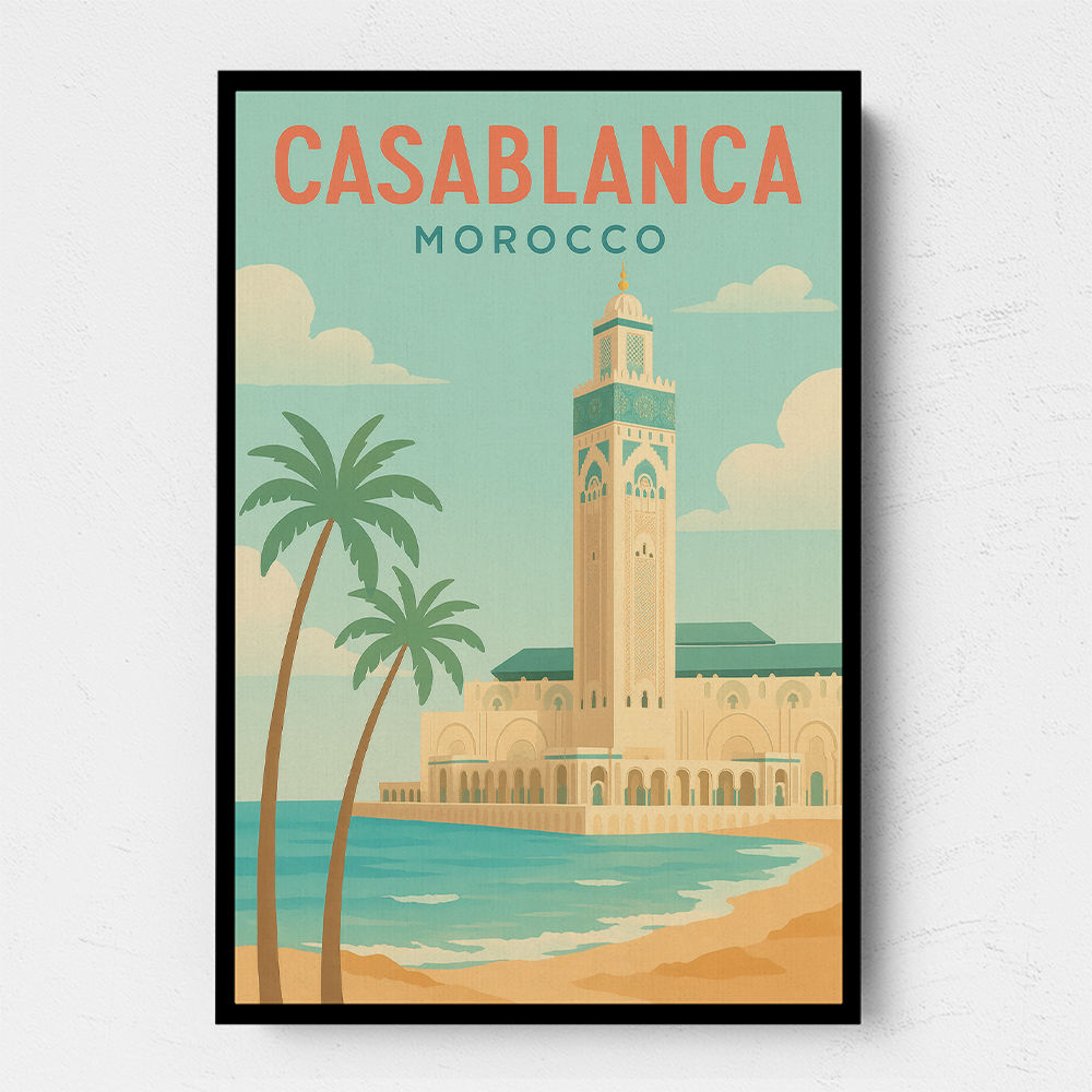 Casablanca Travel Poster Casablanca Travel Poster