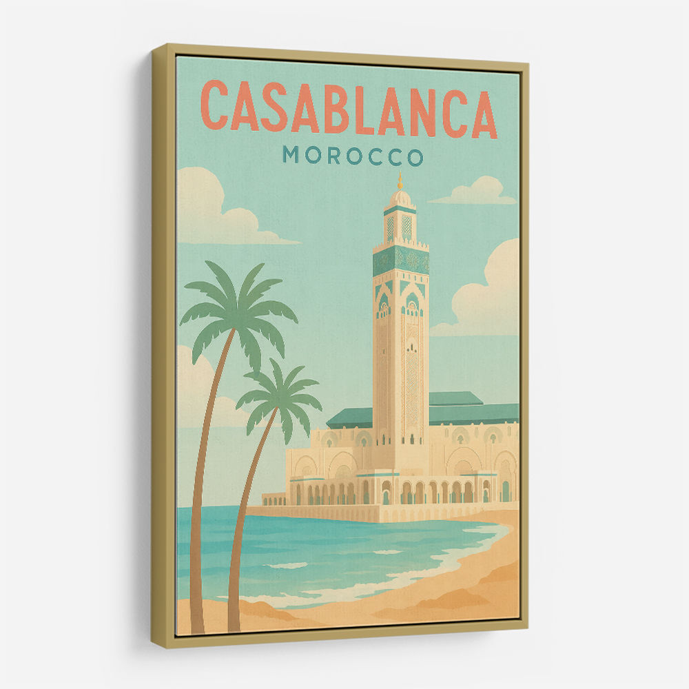 Casablanca Travel Poster Casablanca Travel Poster
