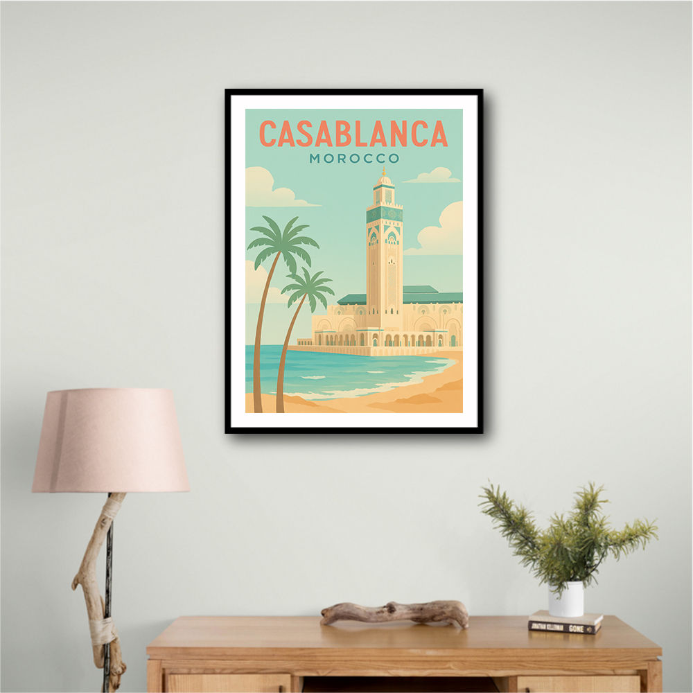 Casablanca Travel Poster Casablanca Travel Poster