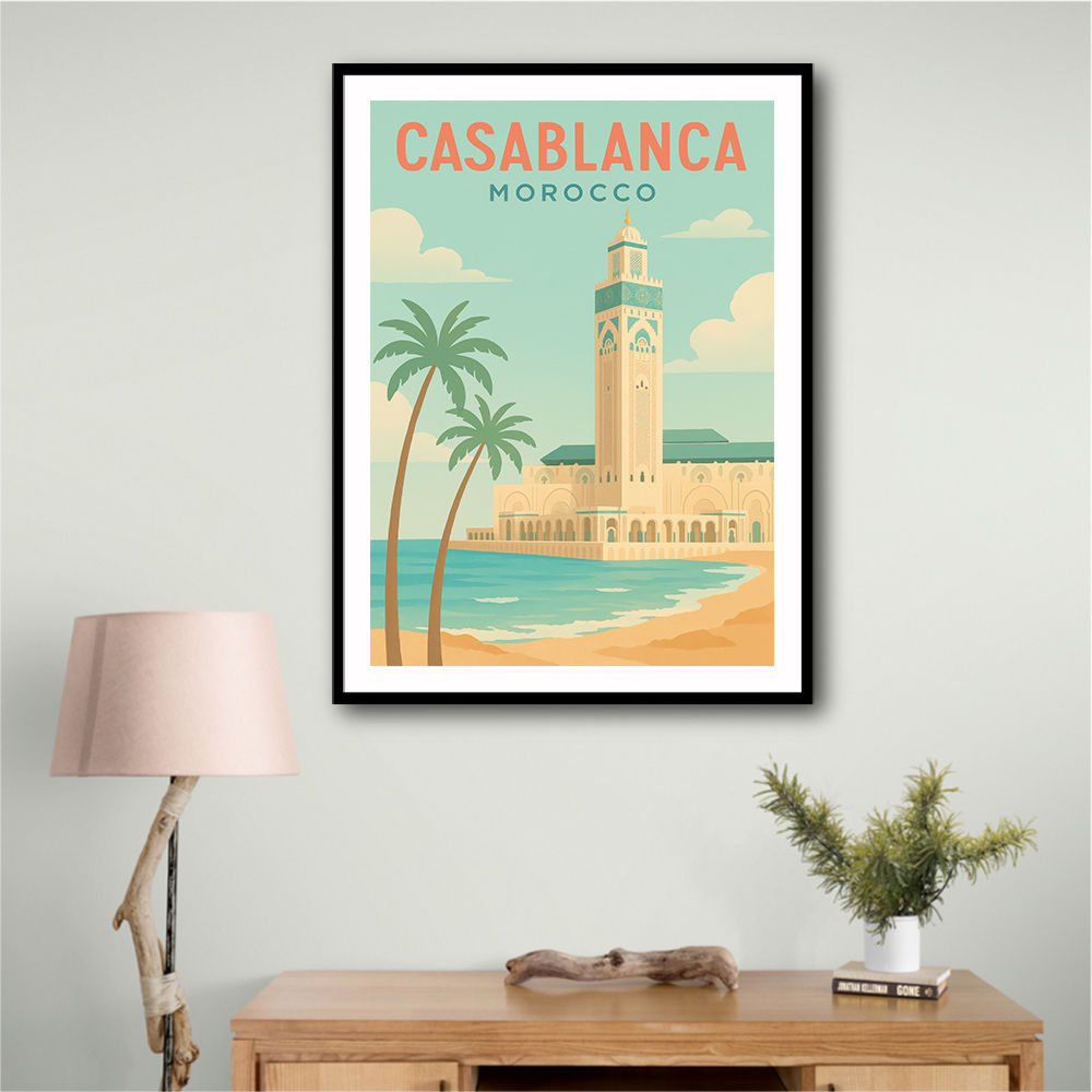 Casablanca Travel Poster Casablanca Travel Poster