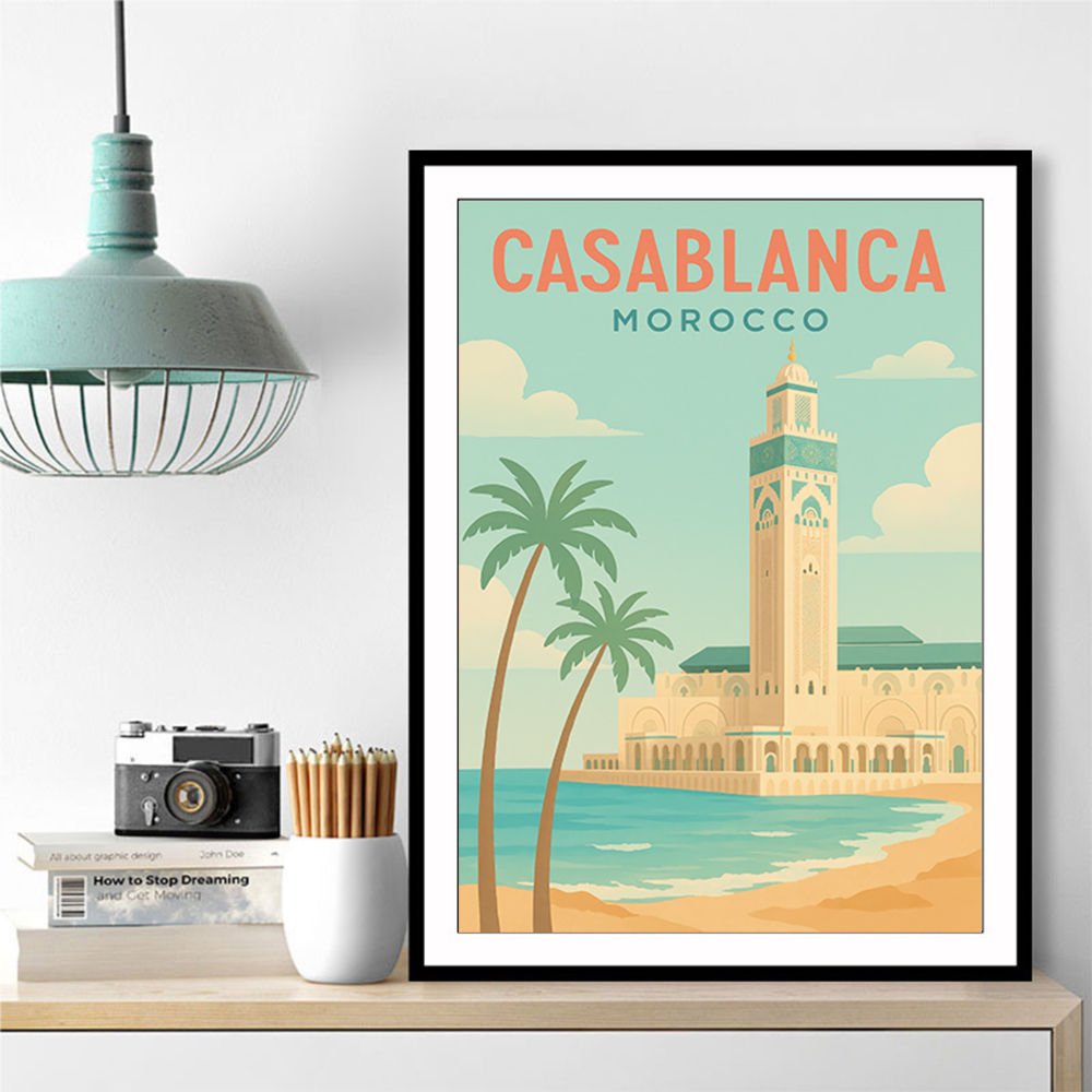 Casablanca Travel Poster Casablanca Travel Poster