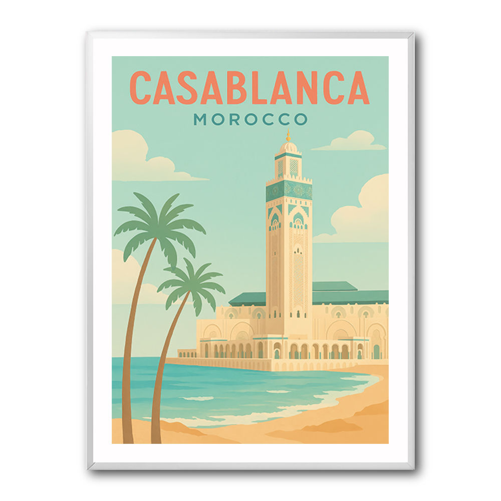 Casablanca Travel Poster Casablanca Travel Poster