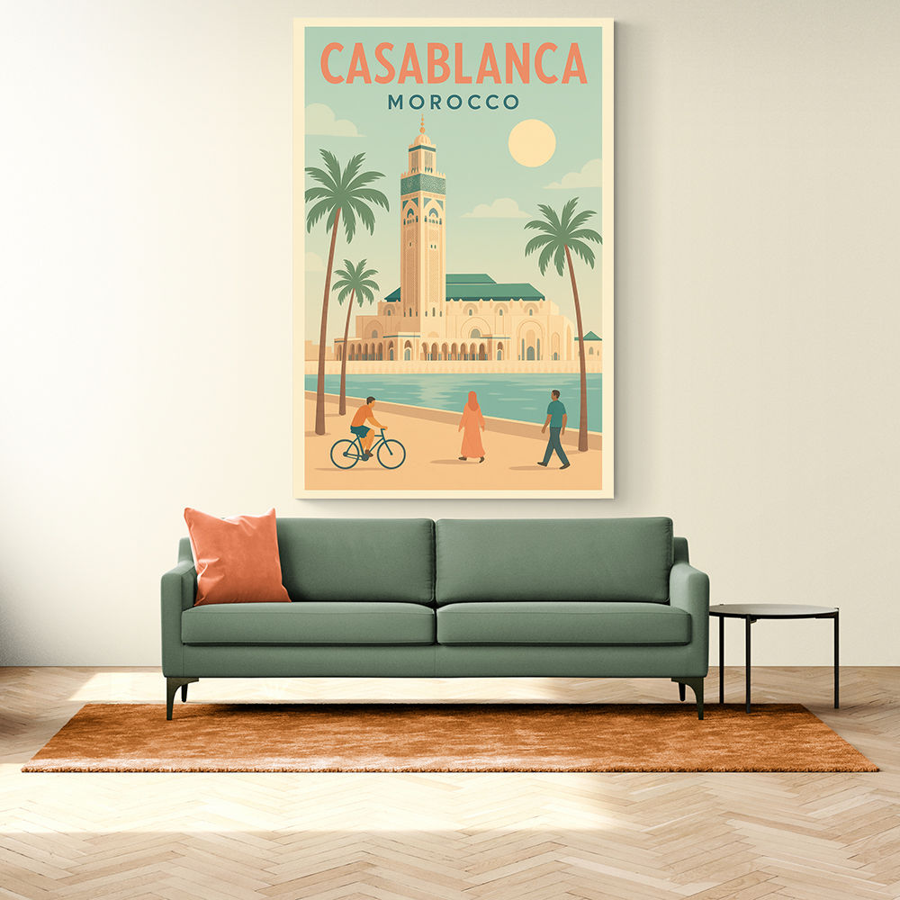 Casablanca Travel Poster 1 Casablanca Travel Poster 1