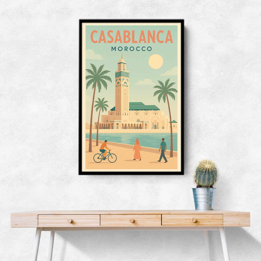 Casablanca Travel Poster 1 Casablanca Travel Poster 1