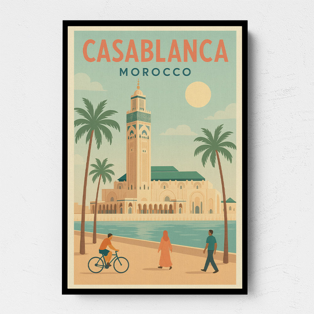 Casablanca Travel Poster 1 Casablanca Travel Poster 1
