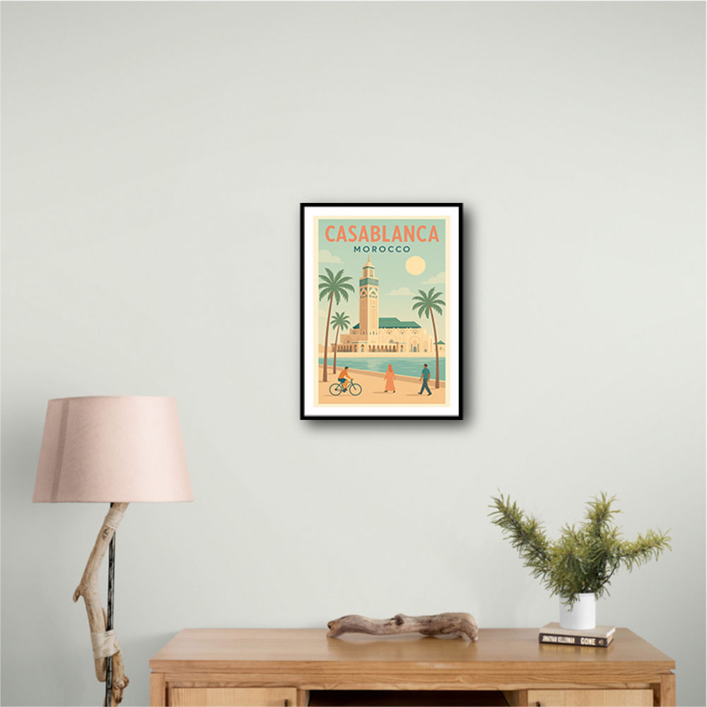 Casablanca Travel Poster 1 Casablanca Travel Poster 1
