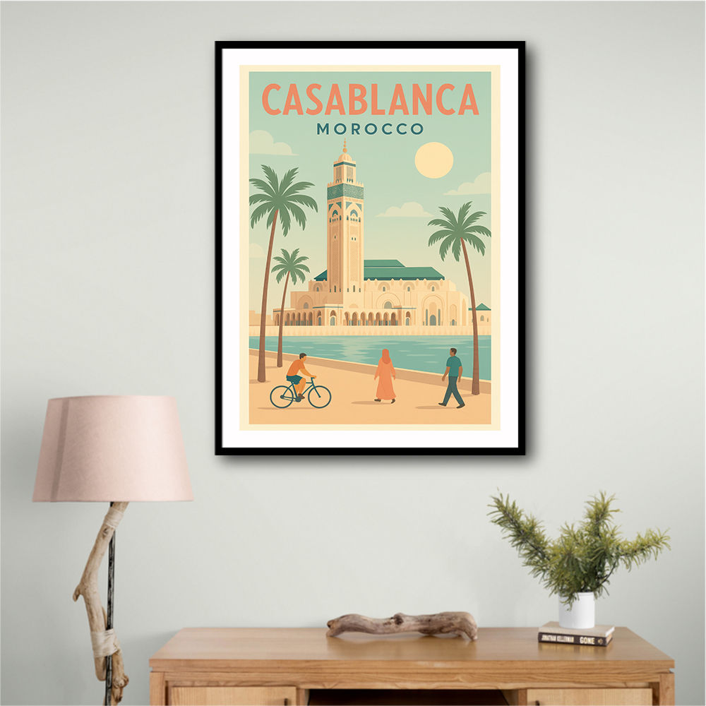 Casablanca Travel Poster 1 Casablanca Travel Poster 1