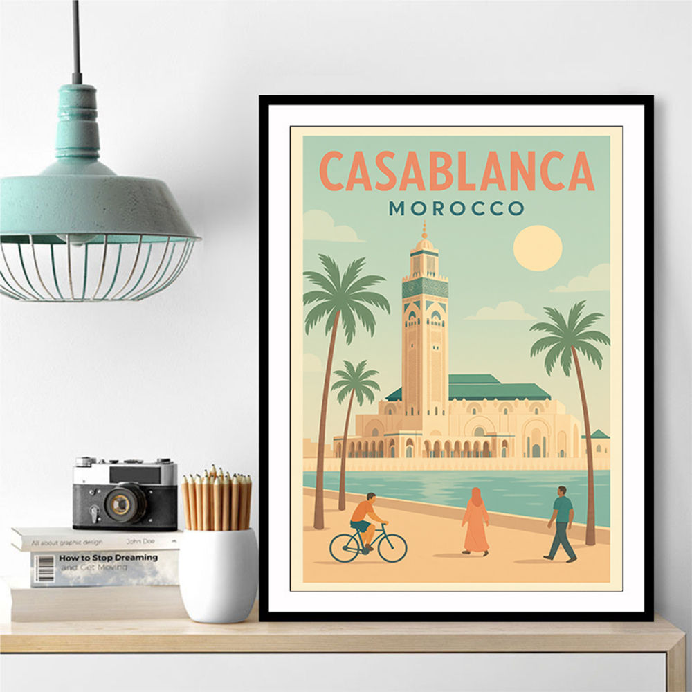 Casablanca Travel Poster 1 Casablanca Travel Poster 1