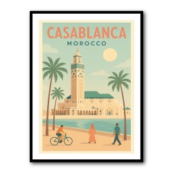 Casablanca Travel Poster 1