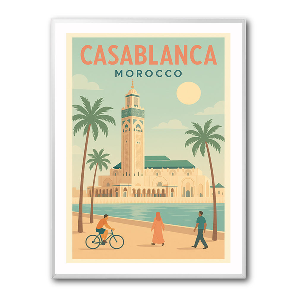 Casablanca Travel Poster 1 Casablanca Travel Poster 1