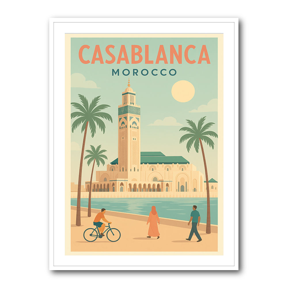 Casablanca Travel Poster 1 Casablanca Travel Poster 1