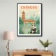 Chengdu China Travel Poster Chengdu China Travel Poster