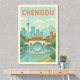 Chengdu China Travel Poster 1 Chengdu China Travel Poster 1