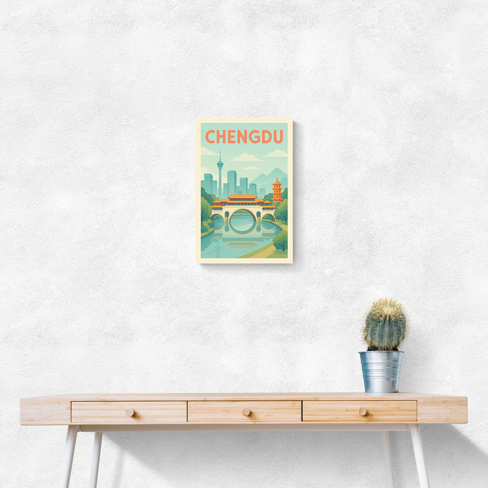 Chengdu China Travel Poster 1 Chengdu China Travel Poster 1
