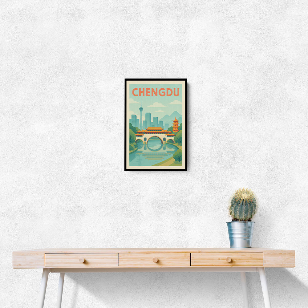 Chengdu China Travel Poster 1 Chengdu China Travel Poster 1