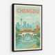 Chengdu China Travel Poster 1 Chengdu China Travel Poster 1