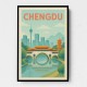 Chengdu China Travel Poster 1 Chengdu China Travel Poster 1