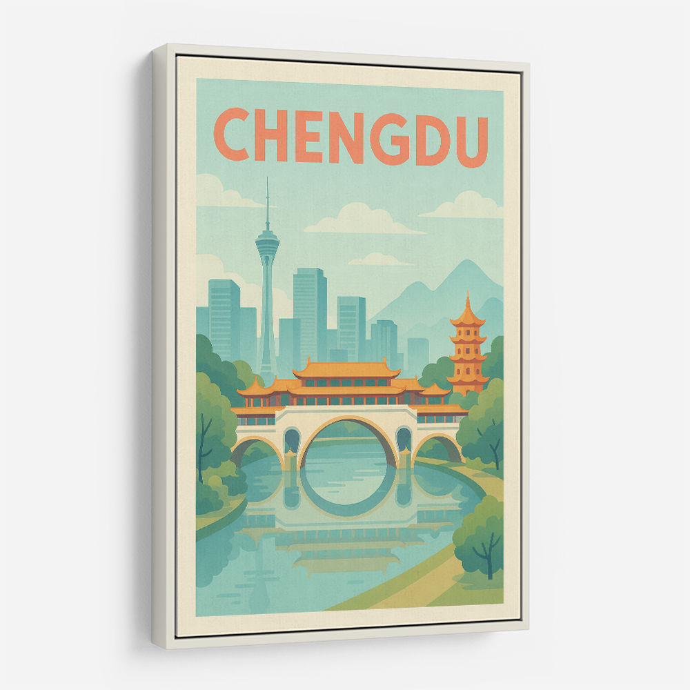 Chengdu China Travel Poster 1 Chengdu China Travel Poster 1
