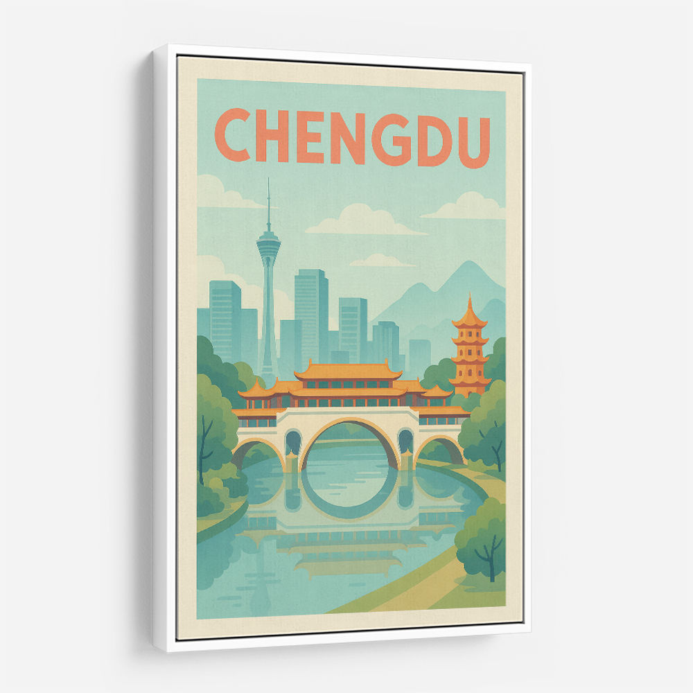 Chengdu China Travel Poster 1 Chengdu China Travel Poster 1