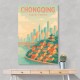 Chongqing China Travel Poster Chongqing China Travel Poster