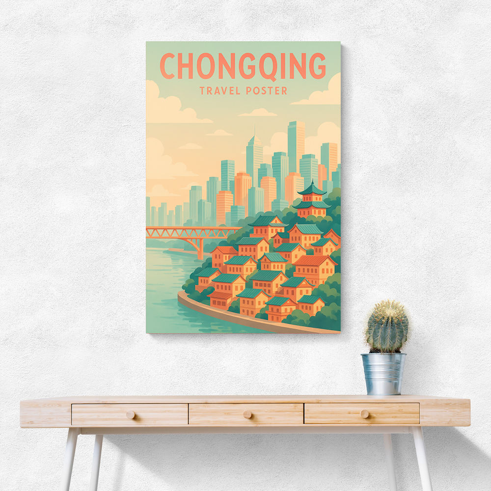 Chongqing China Travel Poster Chongqing China Travel Poster