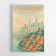 Chongqing China Travel Poster Chongqing China Travel Poster