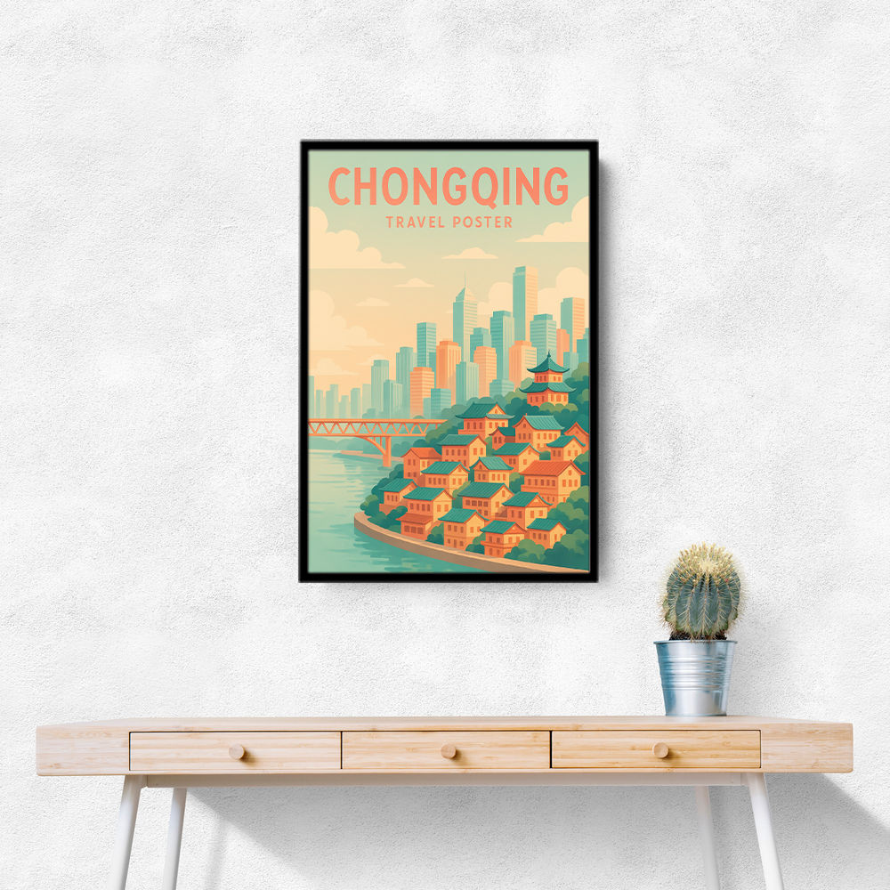 Chongqing China Travel Poster Chongqing China Travel Poster