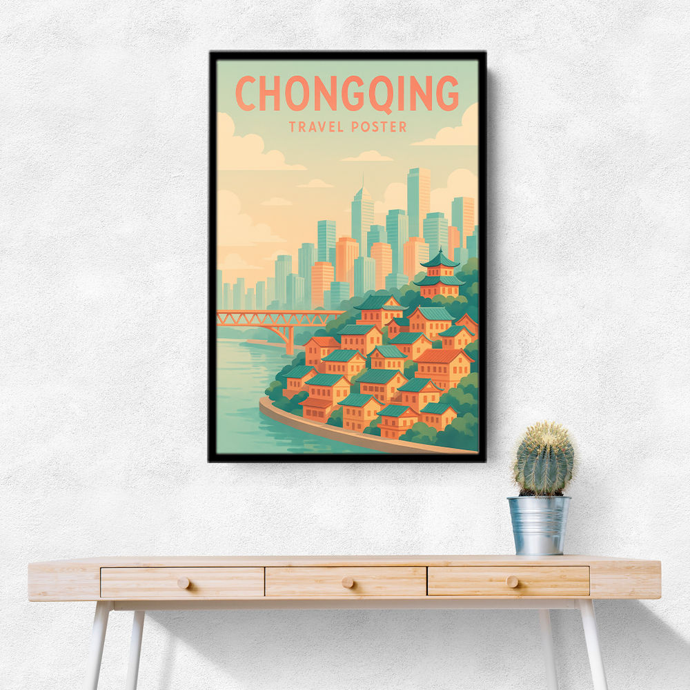 Chongqing China Travel Poster Chongqing China Travel Poster