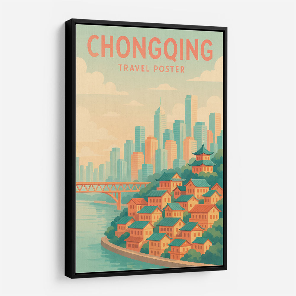 Chongqing China Travel Poster Chongqing China Travel Poster