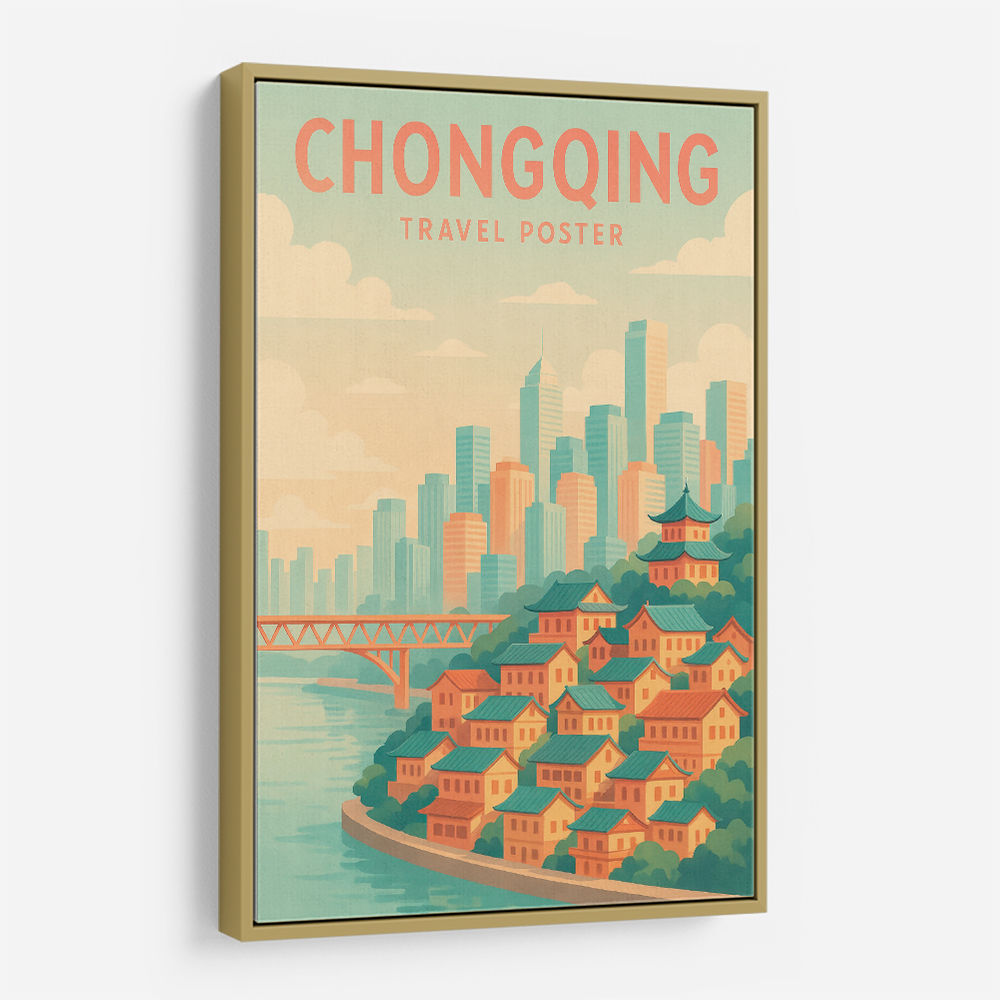 Chongqing China Travel Poster Chongqing China Travel Poster