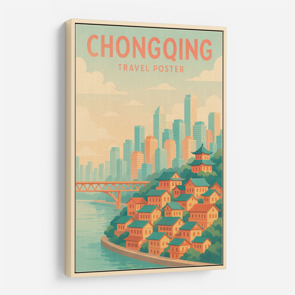 Chongqing China Travel Poster Chongqing China Travel Poster