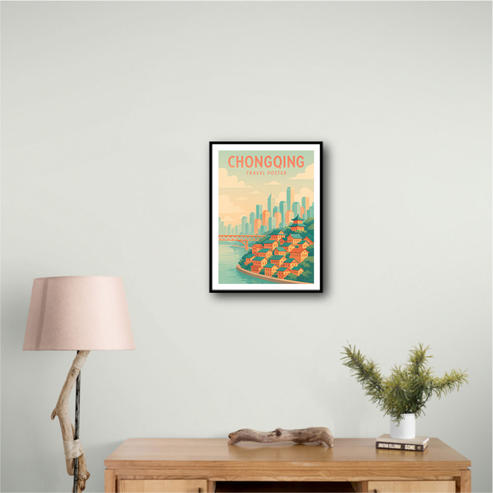 Chongqing China Travel Poster Chongqing China Travel Poster
