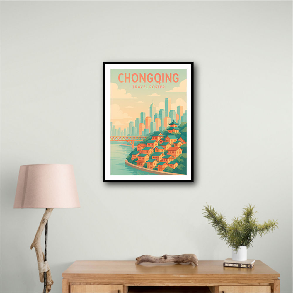 Chongqing China Travel Poster Chongqing China Travel Poster