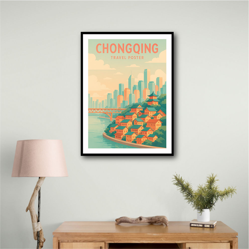 Chongqing China Travel Poster Chongqing China Travel Poster