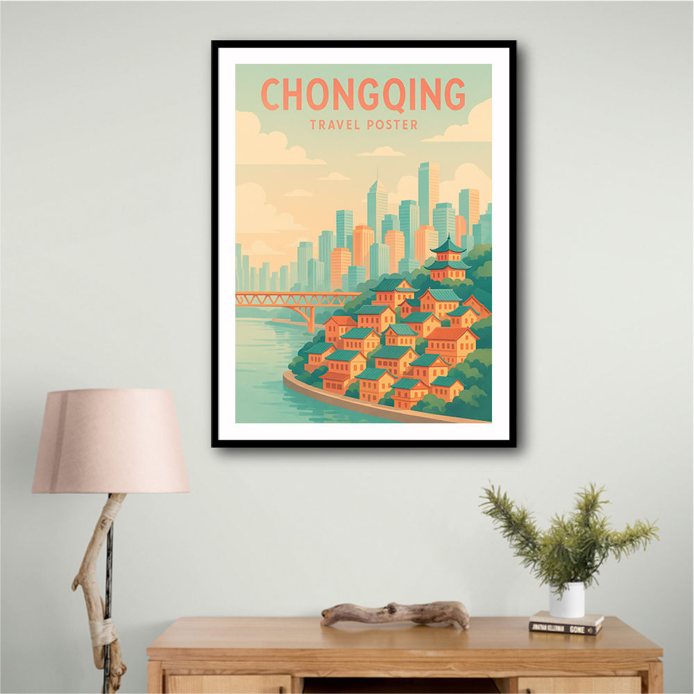 Chongqing China Travel Poster Chongqing China Travel Poster