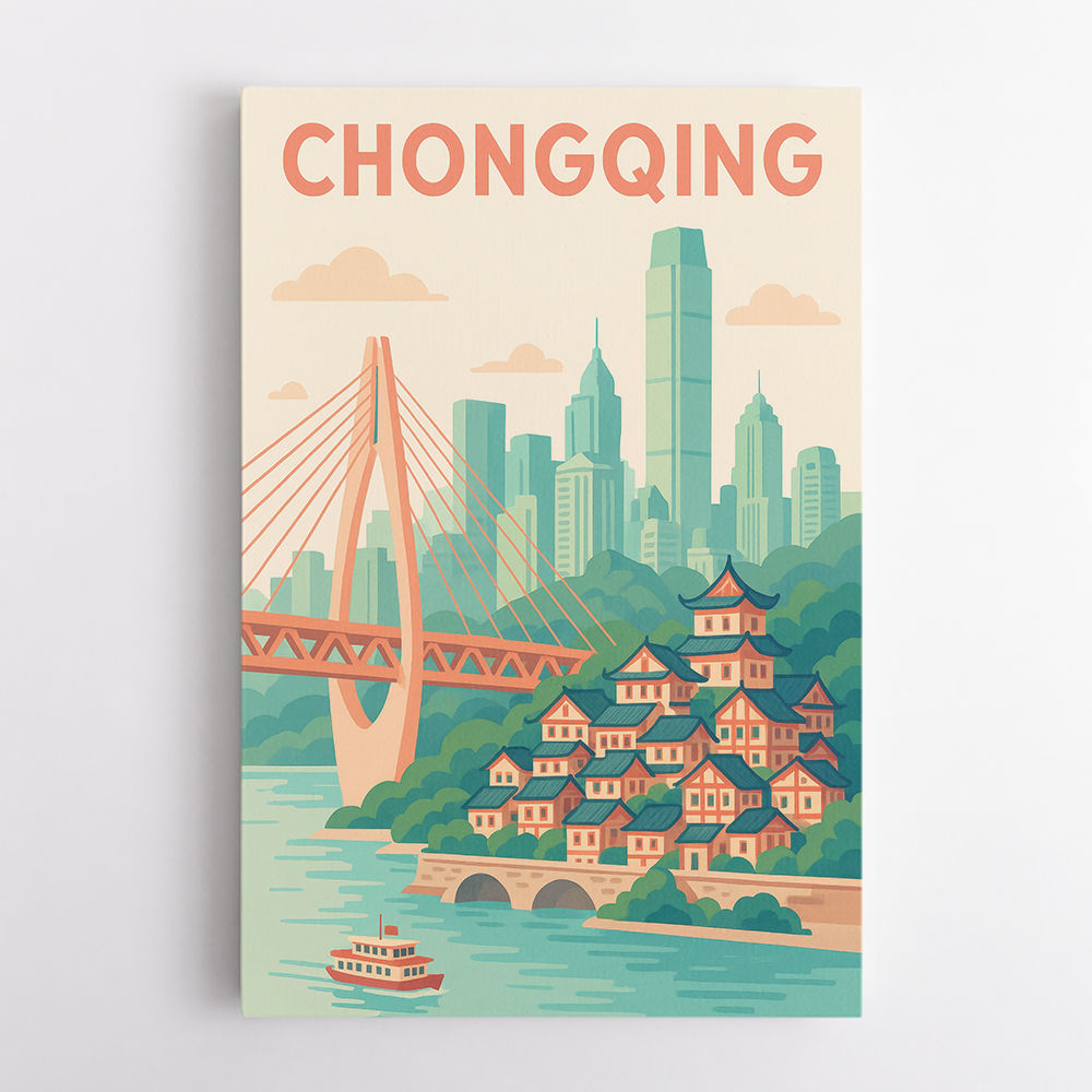Chongqing China Travel Poster 1 Chongqing China Travel Poster 1