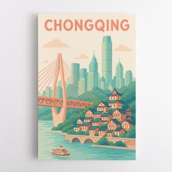 Chongqing China Travel Poster 1