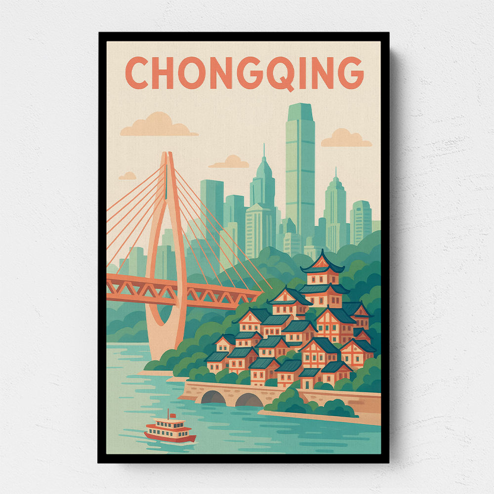 Chongqing China Travel Poster 1 Chongqing China Travel Poster 1
