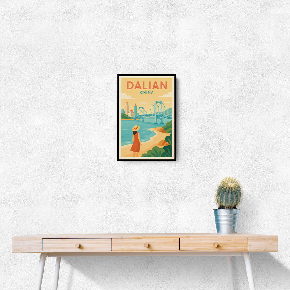 Dalian China Travel Poster Dalian China Travel Poster