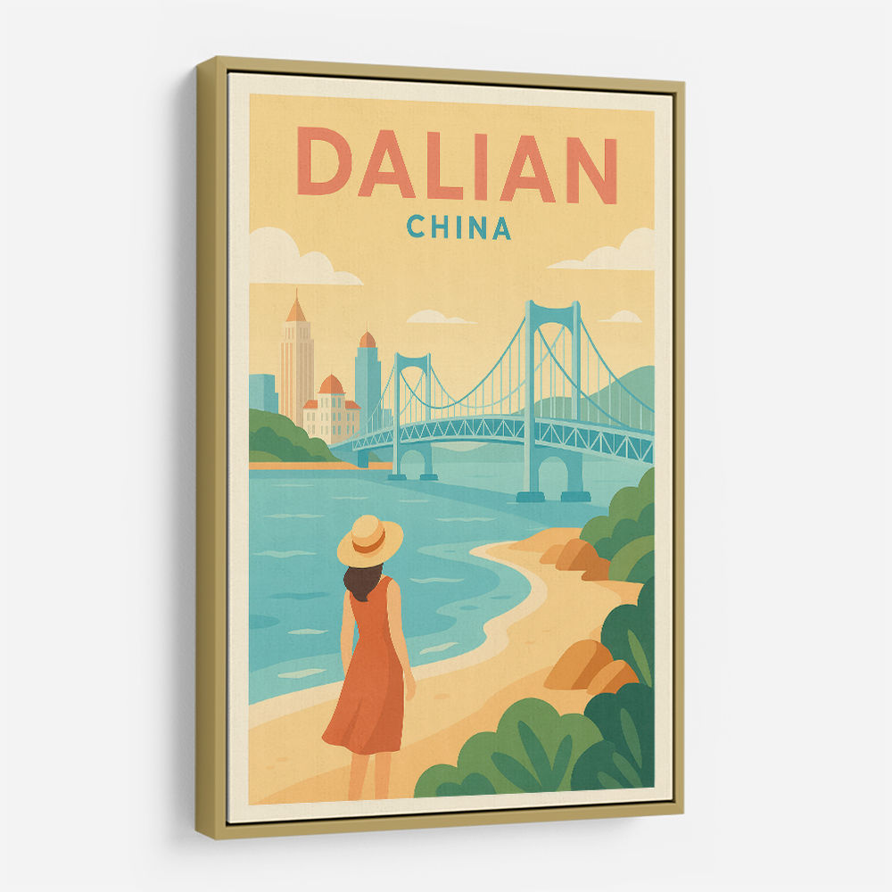 Dalian China Travel Poster Dalian China Travel Poster