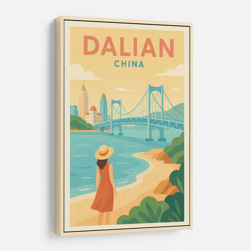 Dalian China Travel Poster Dalian China Travel Poster