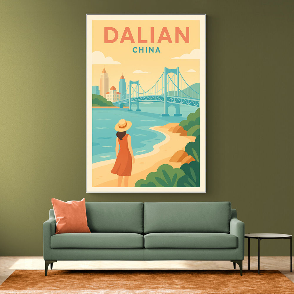 Dalian China Travel Poster Dalian China Travel Poster