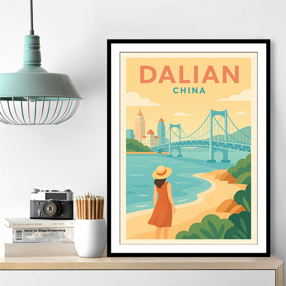 Dalian China Travel Poster Dalian China Travel Poster