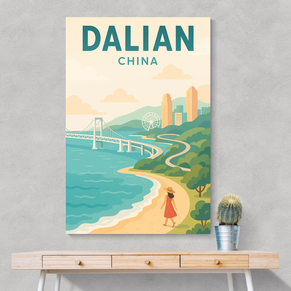Dalian China Travel Poster 1 Dalian China Travel Poster 1