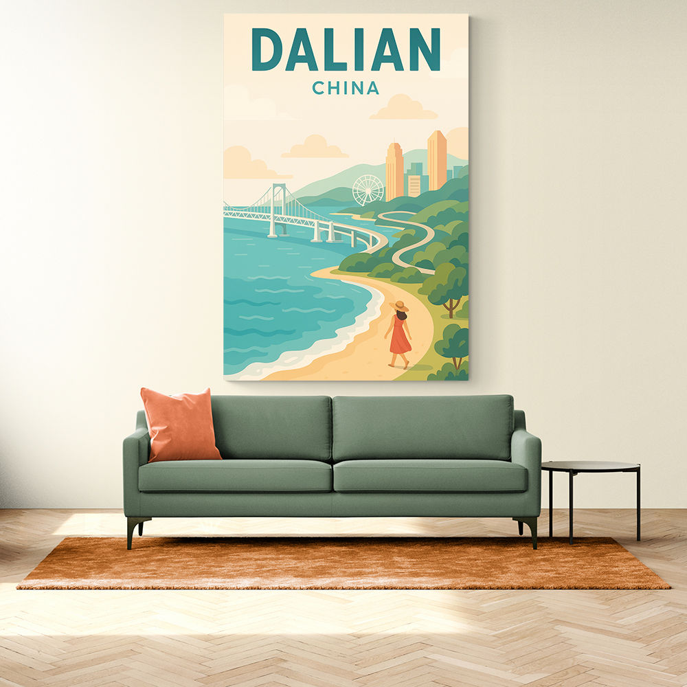 Dalian China Travel Poster 1 Dalian China Travel Poster 1