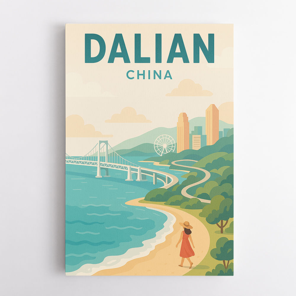 Dalian China Travel Poster 1 Dalian China Travel Poster 1