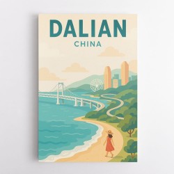 Dalian China Travel Poster 1