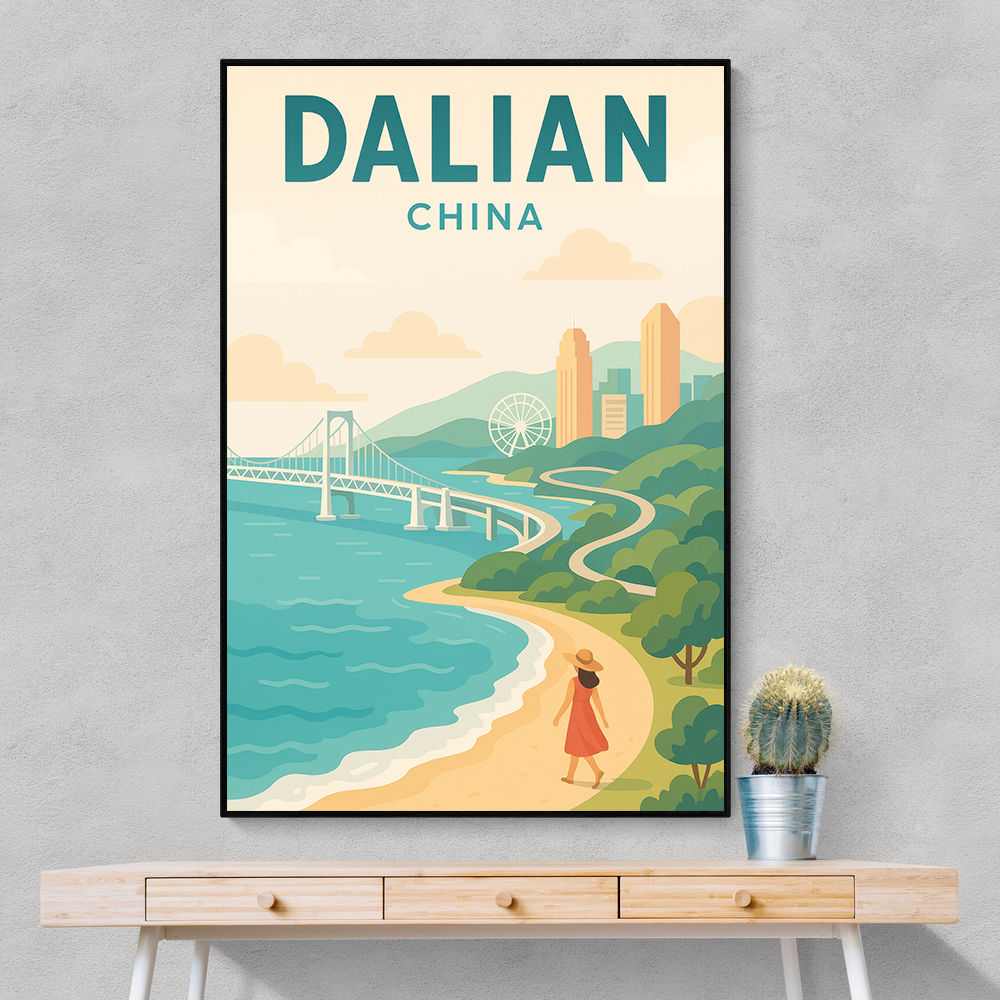 Dalian China Travel Poster 1 Dalian China Travel Poster 1