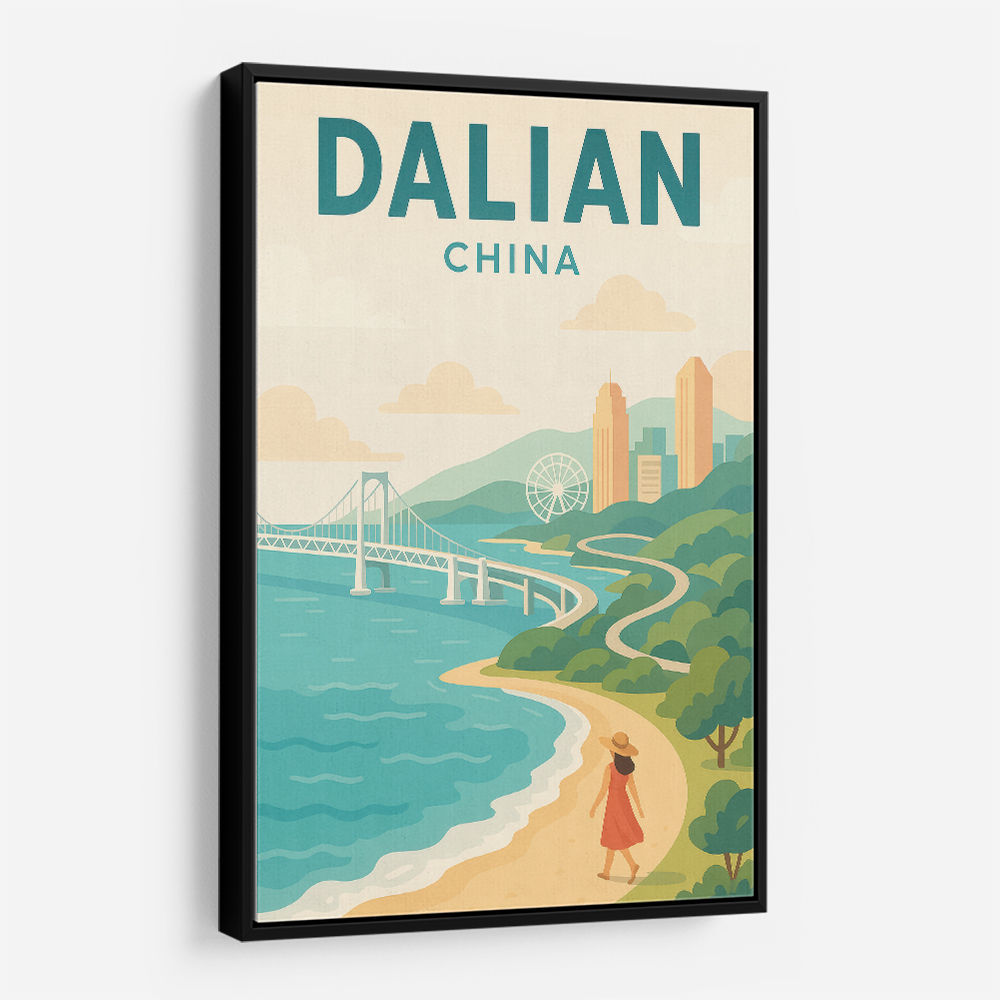 Dalian China Travel Poster 1 Dalian China Travel Poster 1
